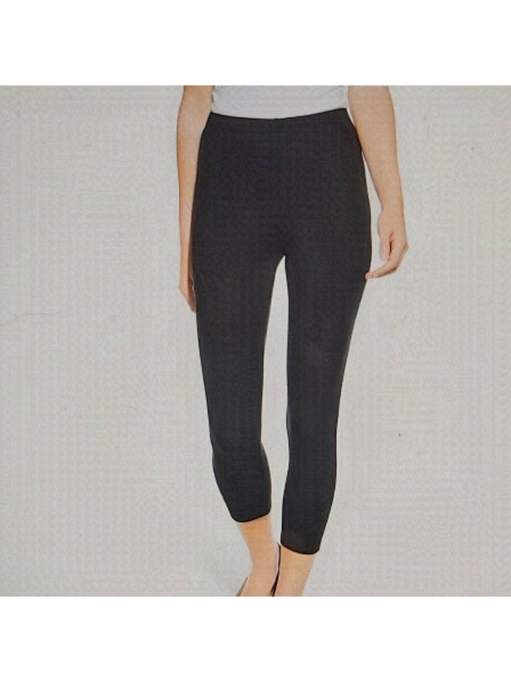 WHBM Essential Black Rayon/Spandex Blend Crop Leggings - Size XXS